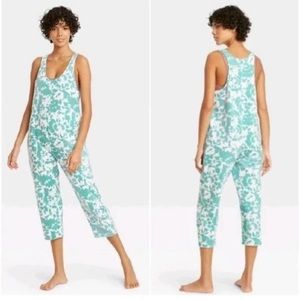 Colsie Teal & White Tie Dye Jumpsuit Playsuit